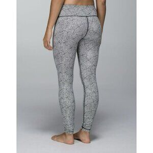 Lululemon Wunder Under Pant Plush Petal Deep Coal Ghost Size 2 EUC